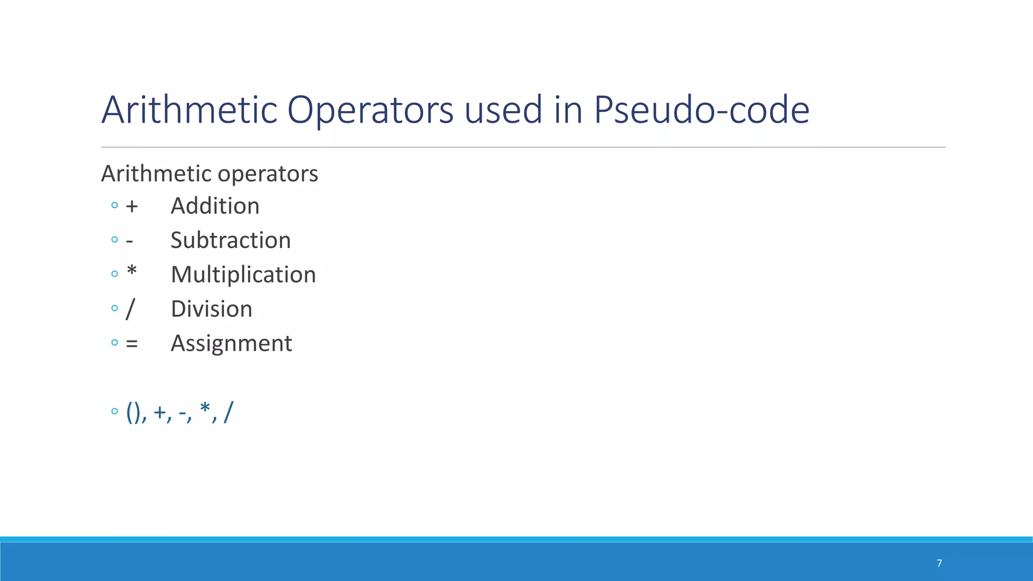 Pseudocode | PPTX