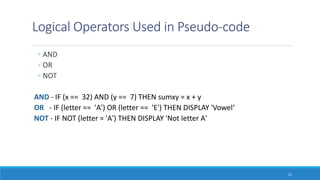 Pseudocode | PPTX