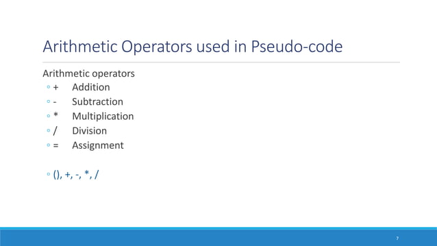 Pseudocode | PPTX