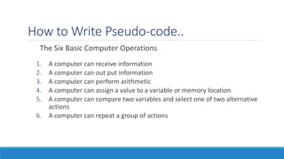 Pseudocode | PPT