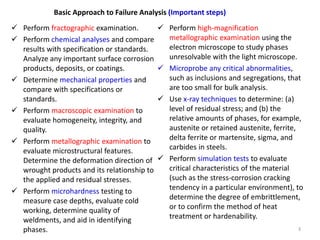Failure Analysis : Laboratory studies | PPT