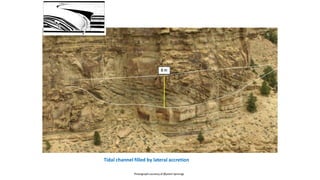 Tidal channel filled by lateral accretion
Photograph courtesy of Øystein Spinnagr
 