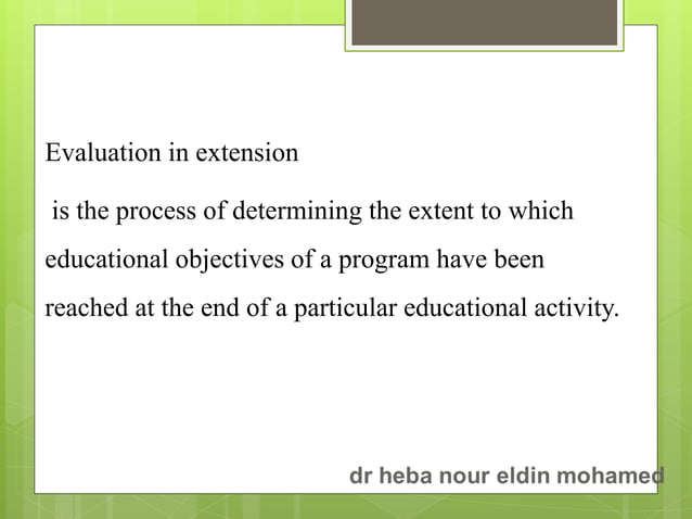 Extension Program Evaluation | PDF