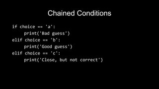 Python Lecture 3 | PPT