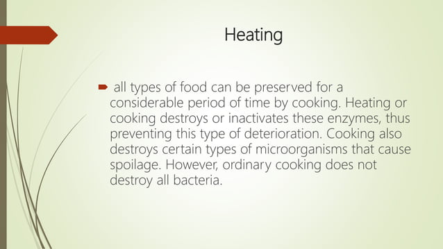 Food Processing And Preservation Methods And Legislation