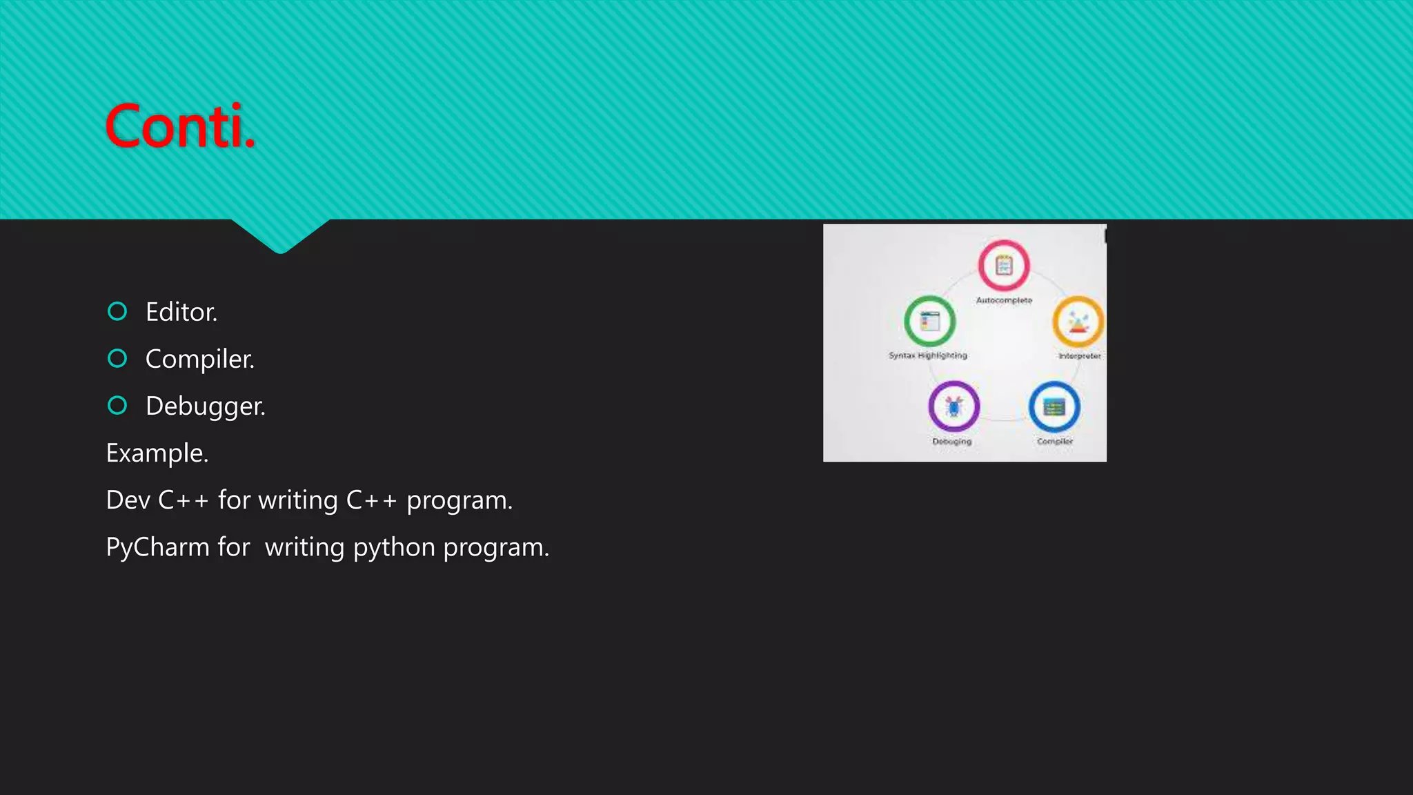 What is ide in c ppt
