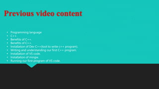 What is IDE in C++? | PPTX