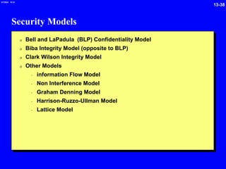 Non Interference Model Information security Lecture slides .ppt