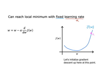 Let's initialize gradient
descent up here at this point.
 