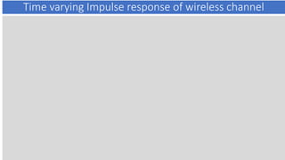 Time varying Impulse response of wireless channel
 