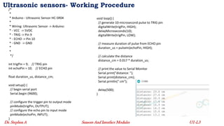 Common Sensors and their Working Principles - Lecture 3