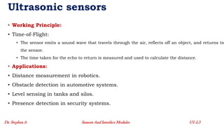 Common Sensors and their Working Principles - Lecture 3