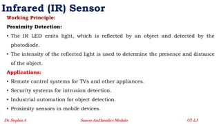Common Sensors and their Working Principles - Lecture 3