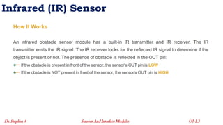 Common Sensors and their Working Principles - Lecture 3