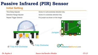 Common Sensors and their Working Principles - Lecture 3
