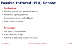 Common Sensors and their Working Principles - Lecture 3