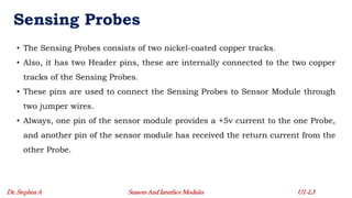 Common Sensors and their Working Principles - Lecture 3