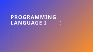 Programming language lecture presentation.pptx