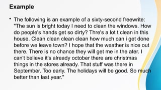 prewriting techniques prewriting techniques | PPTX