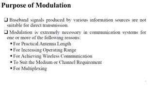 Purpose of Modulation
 