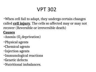 Cell Fail Inflammation and tissue healing notes ppt | PPT