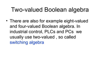 Fundamentals of Boolean Operations and Logic Function Simplification in ...