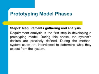 Lecture 3: Software Process Models (Evolutionary Model Prototype Model ...