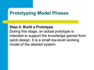 Lecture 3: Software Process Models (Evolutionary Model Prototype Model ...