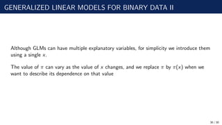 Comprehensive Overview of Generalized Linear Models in Statistical ...
