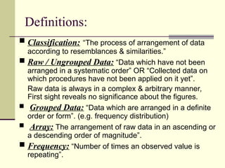 Comprehensive Guide to Descriptive Statistics and Data Presentation ...