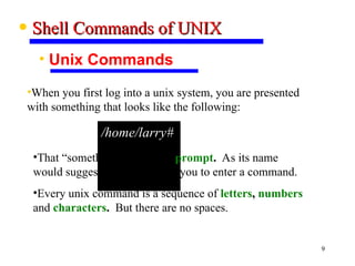 Introduction to Unix:Fundamental Commands | PPT