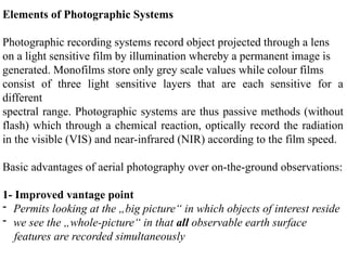 Comprehensive Overview of Remote Sensing Systems and Aerial Photography ...