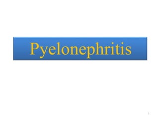 1
Pyelonephritis
 