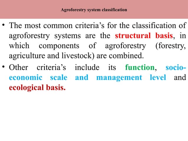 Lecture 3-Agroforestry System and classification.pptx