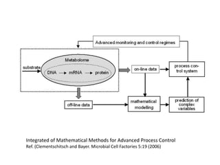 Integrated of Mathematical Methods for Advanced Process Control Ref. (Clementschitsch and Bayer. Microbial Cell Factories 5:19 (2006) 