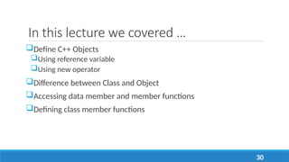 Object-Oriented Programming - What are Objects ? | PPTX