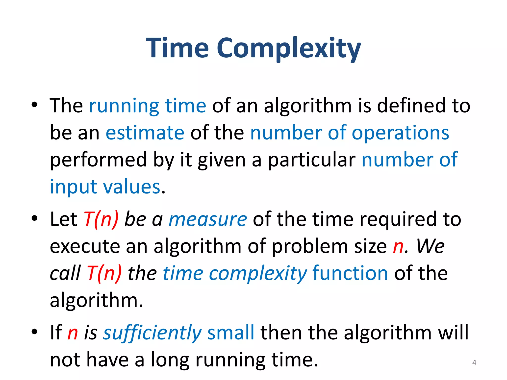 Lecture 3 complexity | PPT