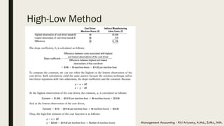 Lecture 3 Determining How Costs Behave