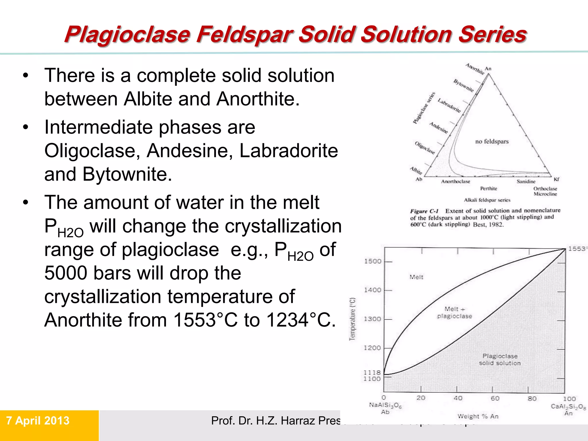 Solid Solution Series Rocks Lecture 3 feldspar group and its application | PDF