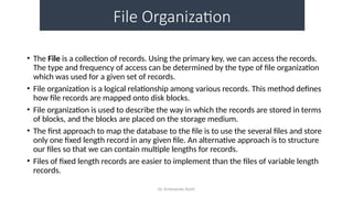 Lecture 3 - Data Structure File Organization | PPTX