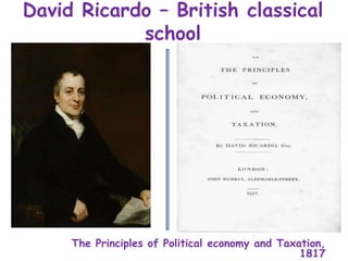 Lecture 3 Free trade - Smith and Ricardo | PPT