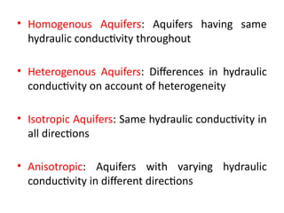 Comprehensive Lecture on Groundwater Hydrology and Aquifer Dynamics | PPTX
