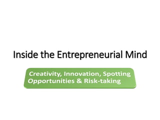 Inside the Entrepreneurial Mind
 