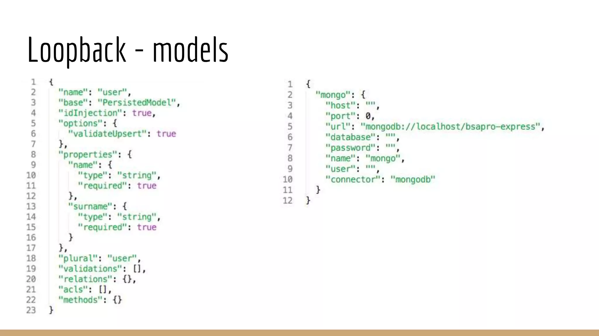 Loopback - models
 