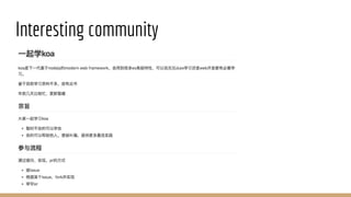 Interesting community
 