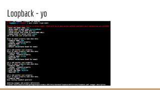 Loopback - yo
 