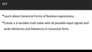 Boolean Input Form Lecture 3 - Number Systems and Boolean Algebra - part B.pptx