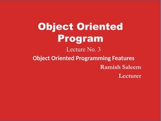 Comprehensive Introduction to Object-Oriented Programming Features and ...