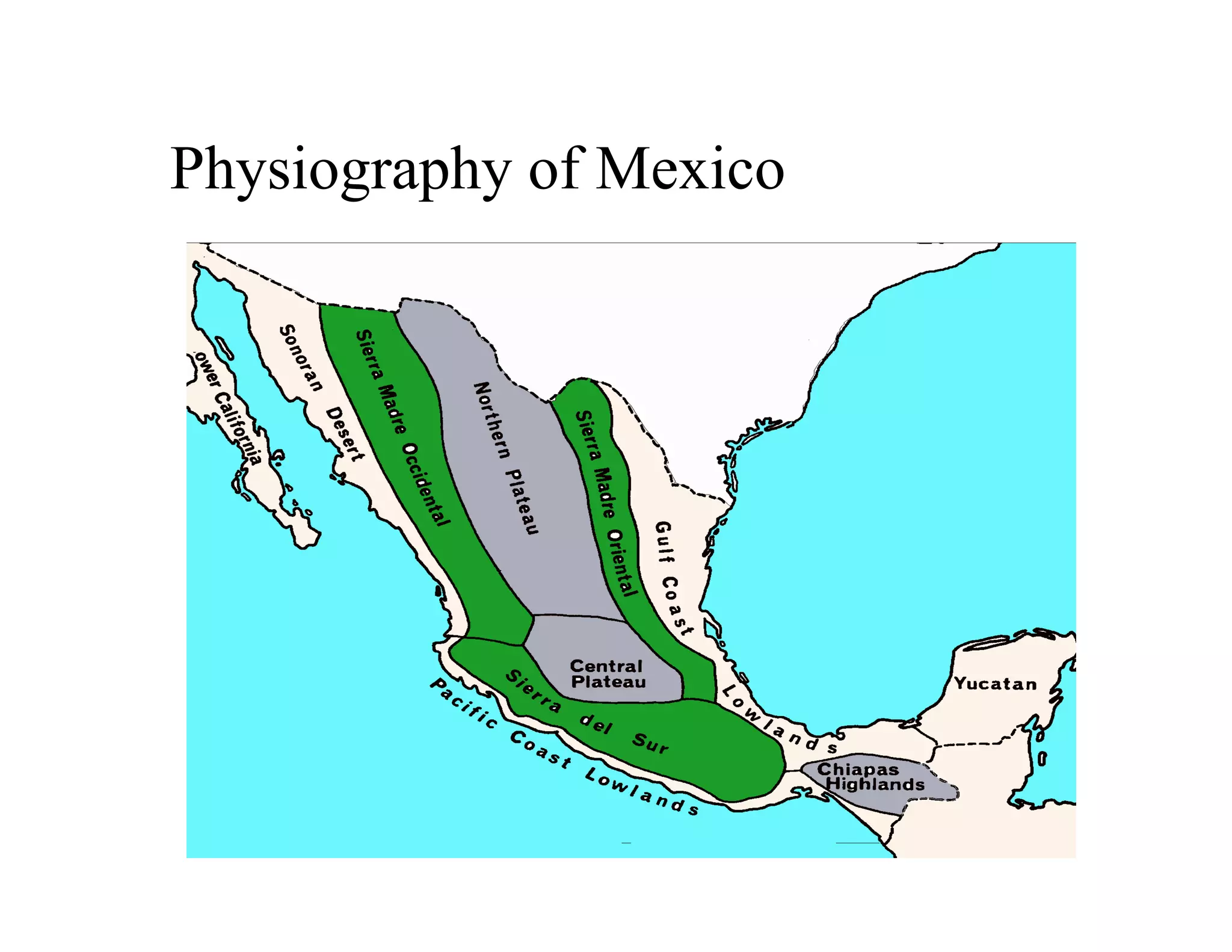 Physiography of Mexico
 