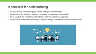 Add Text
Get a modern
PowerPoint
Presentation that is
beautifully designed.
A checklist for brainstorming
• Do you already...